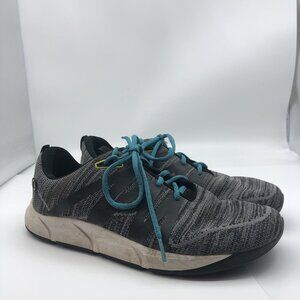 Joe Nimble Women’s Toe Addict Knit Gray sz 7 wide lace up sneakers trainers
